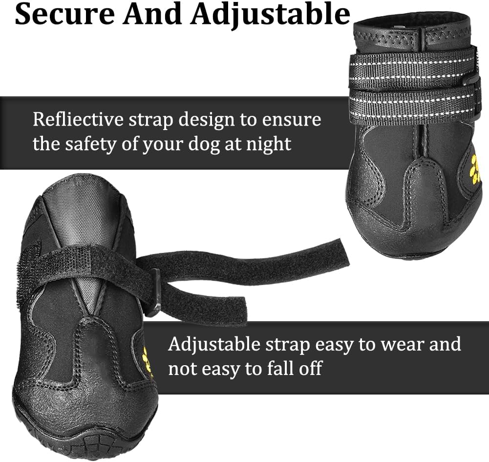 CovertSafe& Dog Boots & Paw Protectors Non-Slip Waterproof