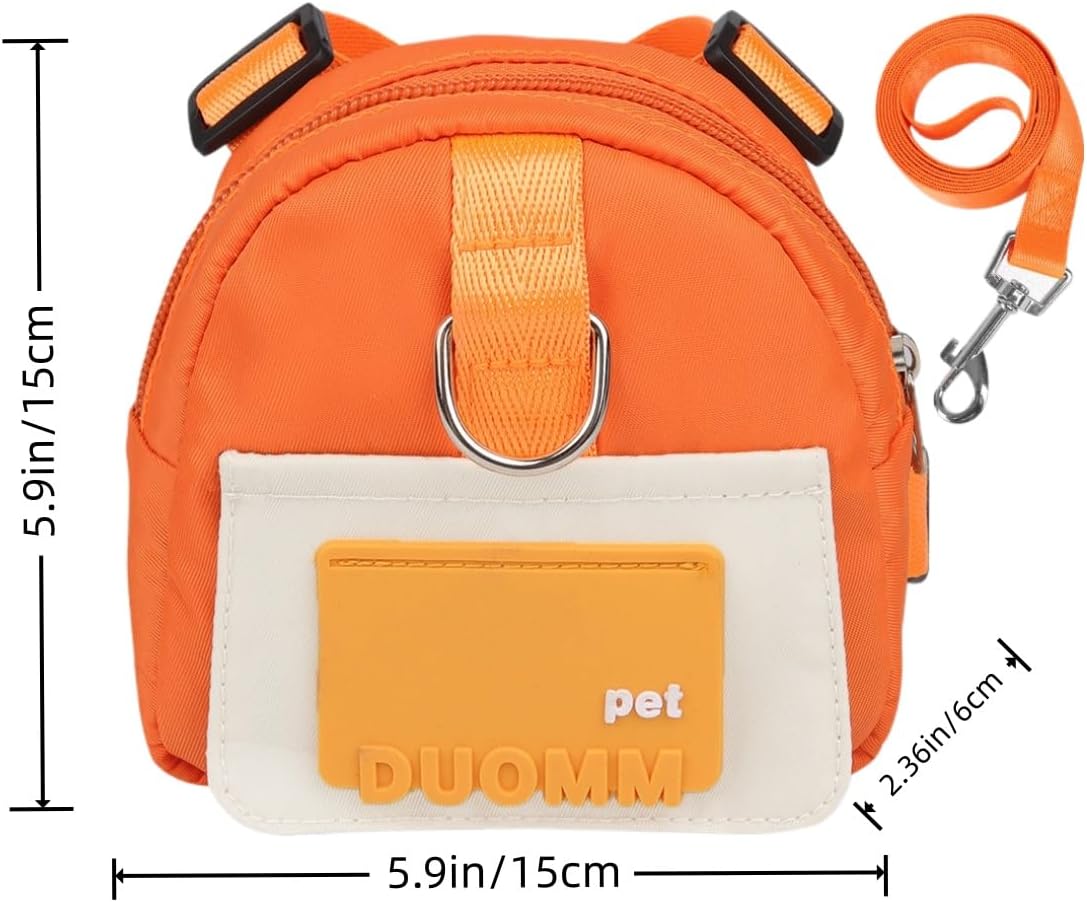 Backpack for Small Dogs to Wear,Dog Backpack with Leash