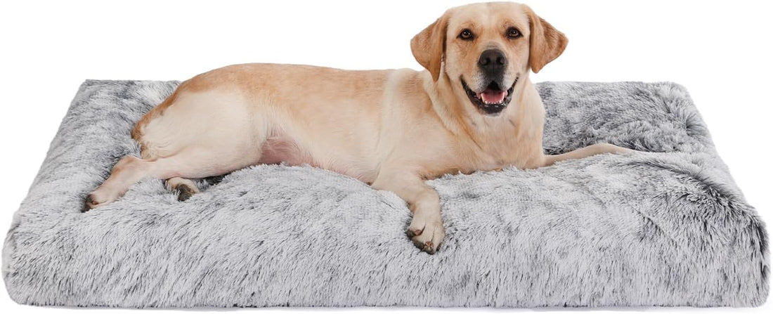 Bedfolks Waterproof Dog Crate Bed, Soft Kennel Mat, 23"x18"
