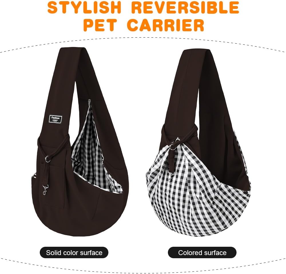 Dog Sling Carrier with Padded Strap
