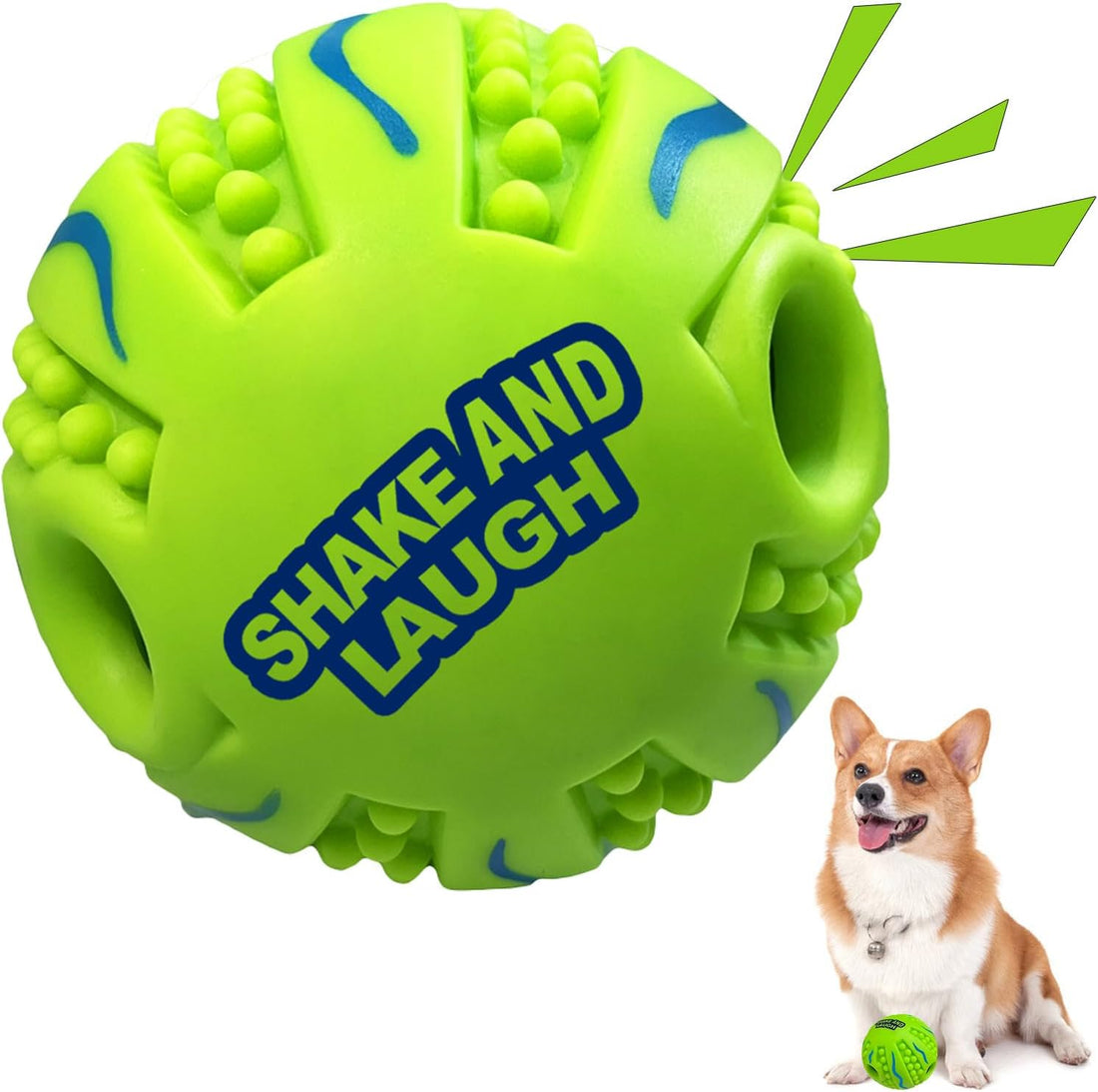 Dog Toys Ball, Interactive, M, 3.46 in (8.8 cm)