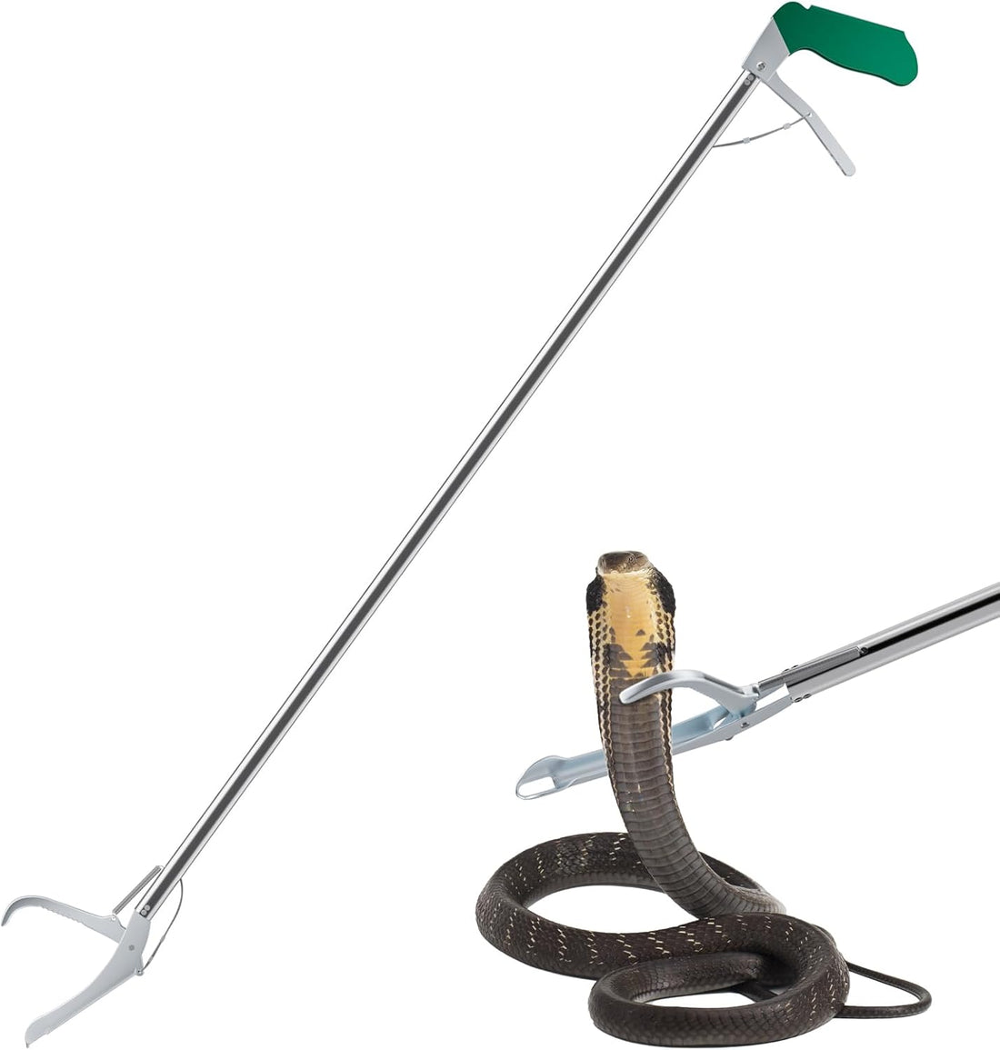 60“ Professional Snake Tongs - Extra Long Snake Catcher Tongs Grabber