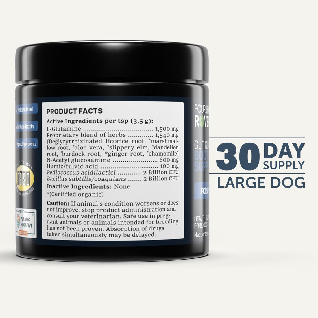 Four Leaf Rover Gut Guard - Dog Probiotics, Prebiotics