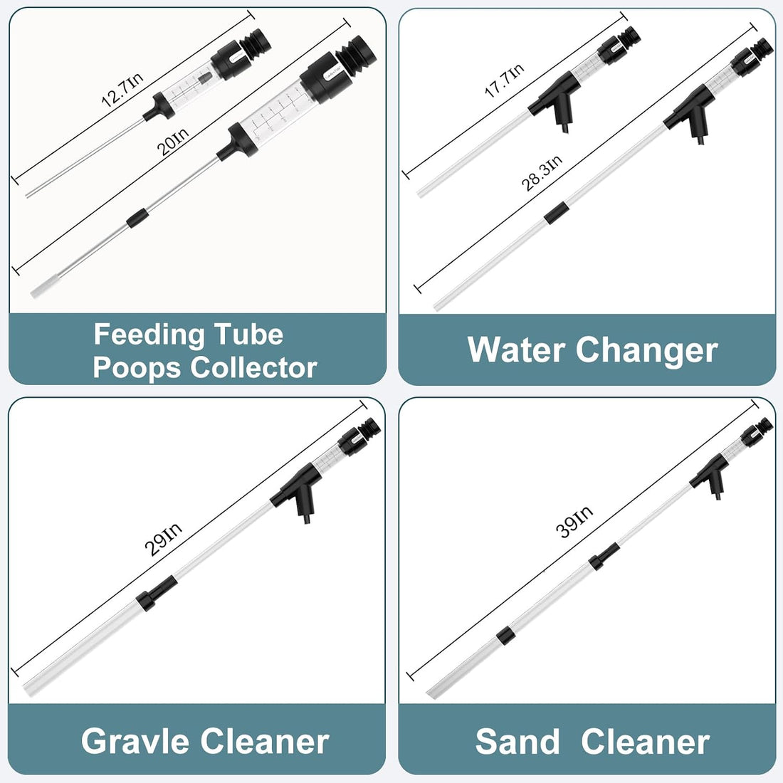 Carefree Fish Aquarium Gravel Vacuum & Precision Suction Nozzle