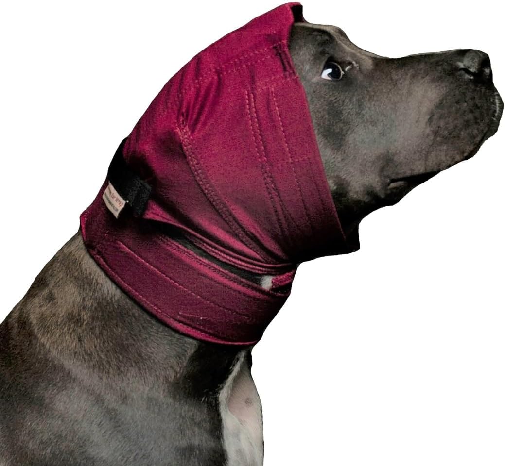 No Flap Ear Wrap (Red Pinpoint Mesh, Medium)