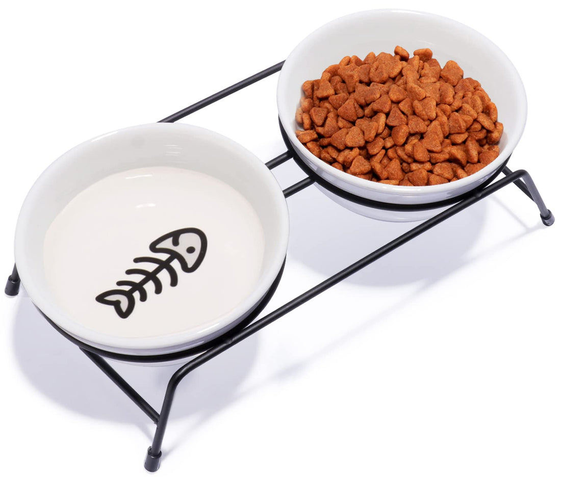 Anti-Vomiting Raised Cat Bowls
