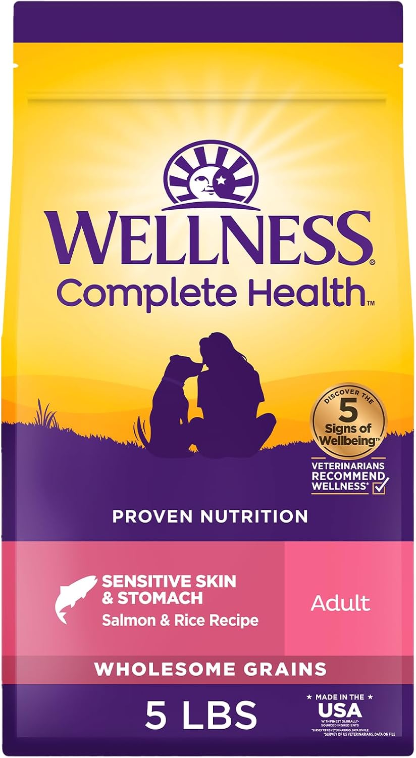 Wellness Complete Health Adult Dry Dog Food, Wholesome Grain Kibble