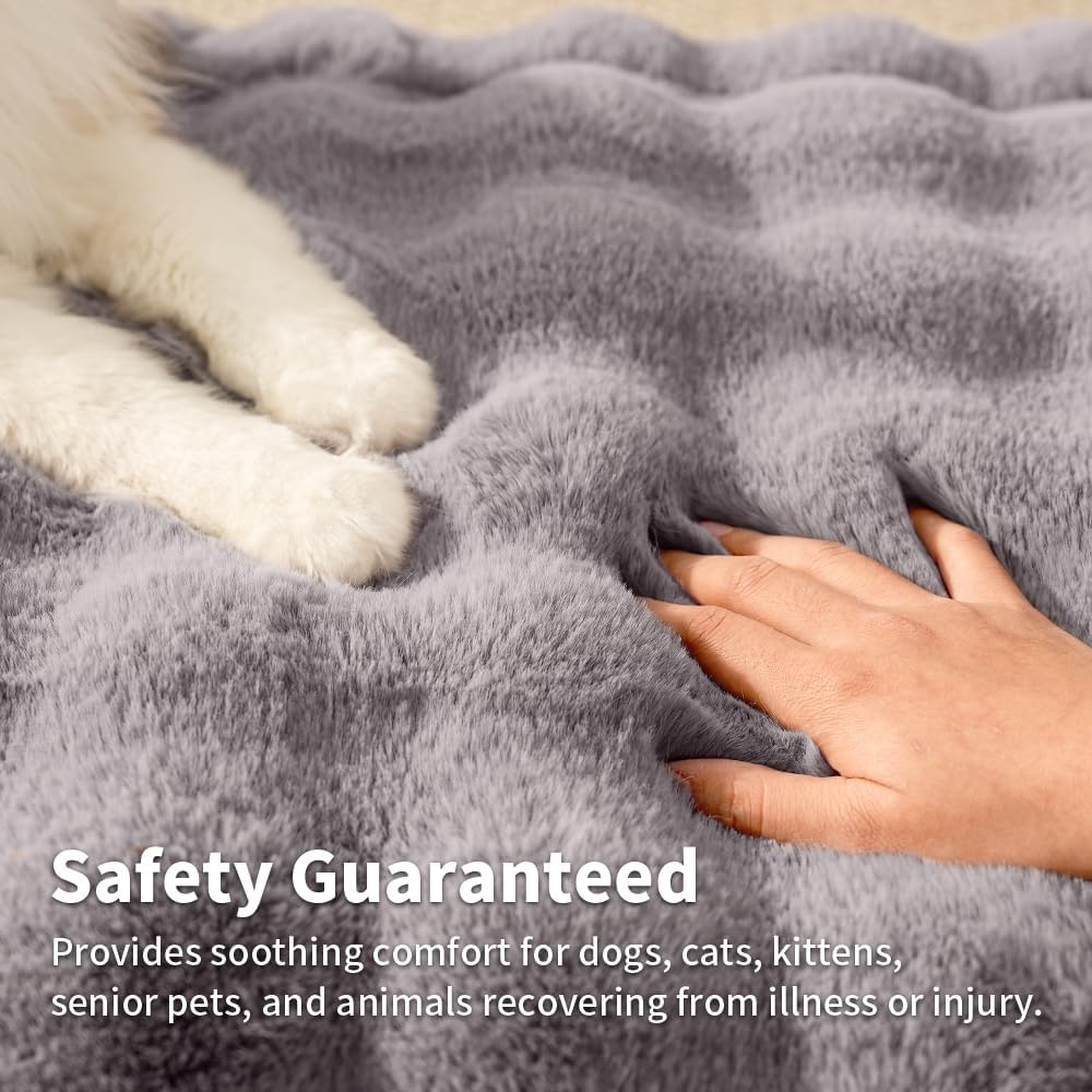 SOMAHE Cat Bed Mat, Soft Plush Faux Fur Kneading Pet Bed