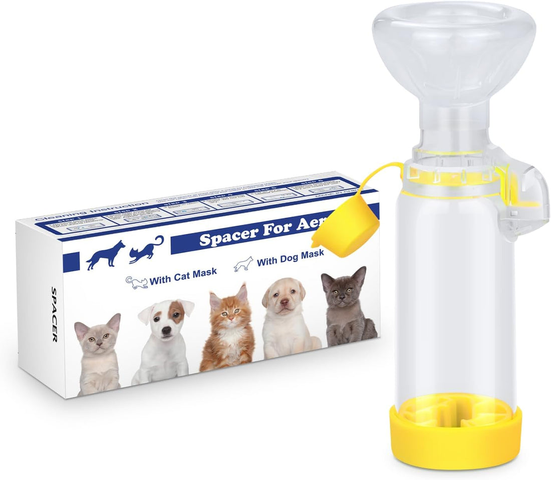 free-space Chamber for Pets Inhaler Spacer for Cat or Dog Handheld
