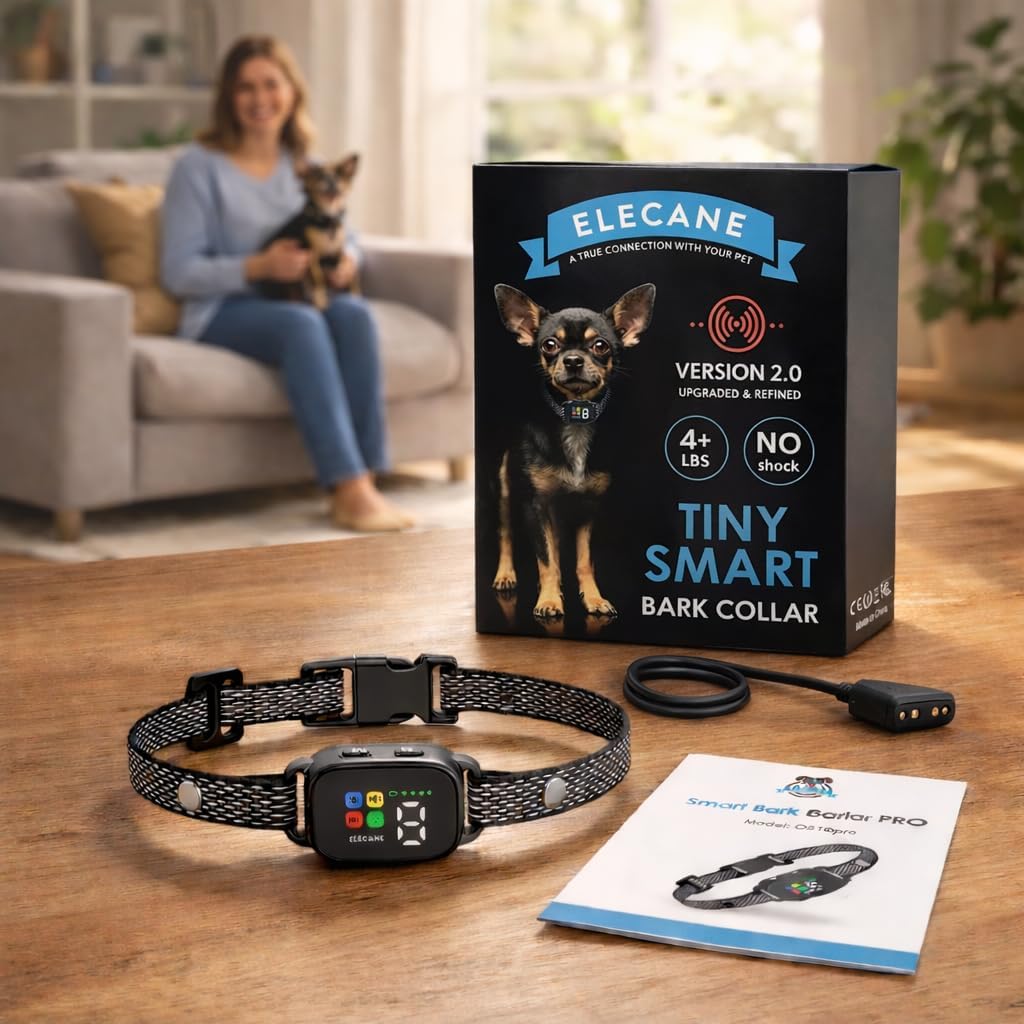 Tiny Bark Collar for Small Dogs 5-15 lbs and Puppies