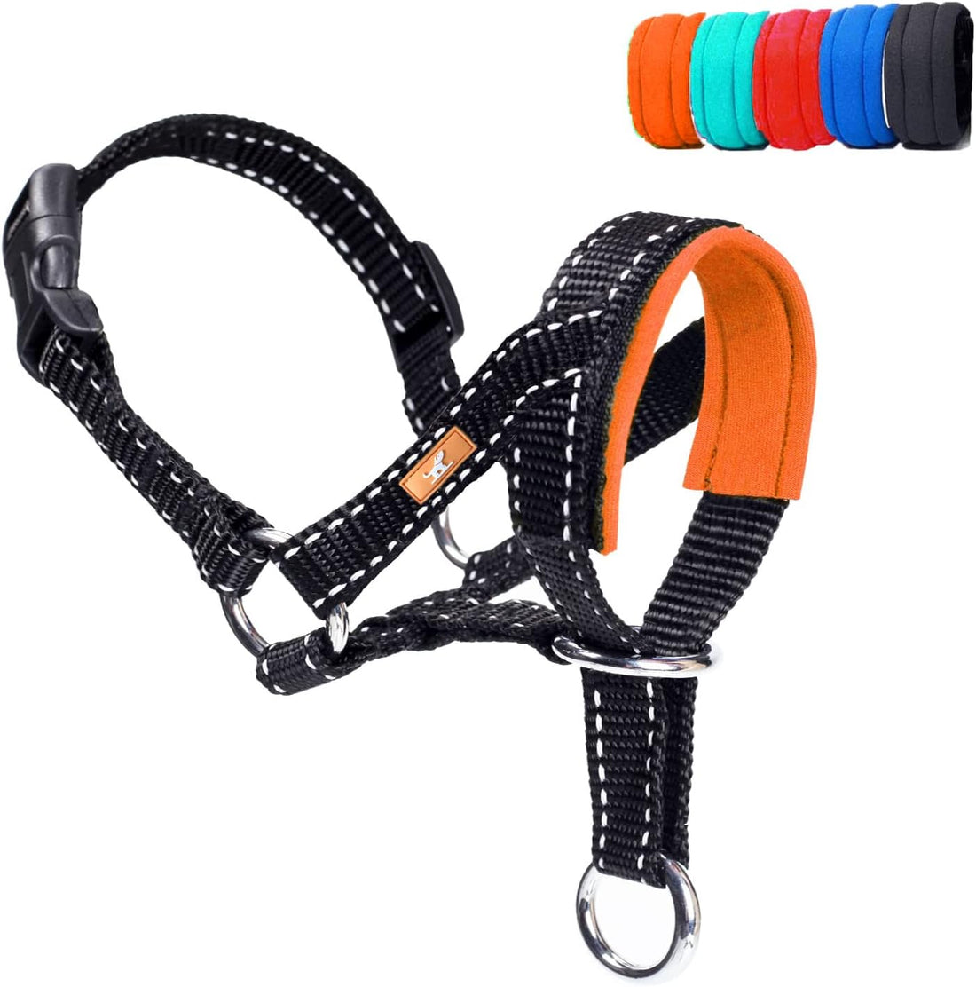 Dog Head Collar, Head Collar with Reflective Strap to Stop Pulling