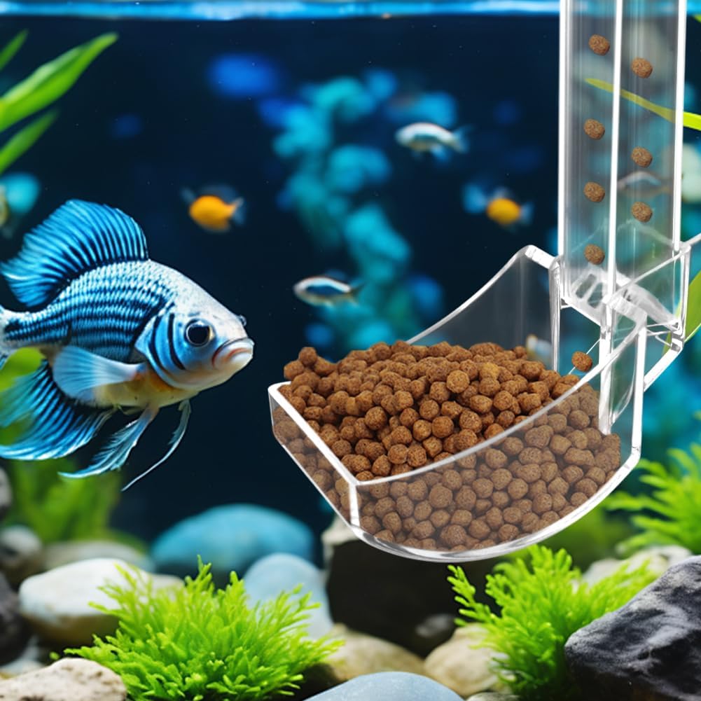 3-Level Adjustable Aquarium Shrimp Feeding Tube Set,Fish Tank Feeder