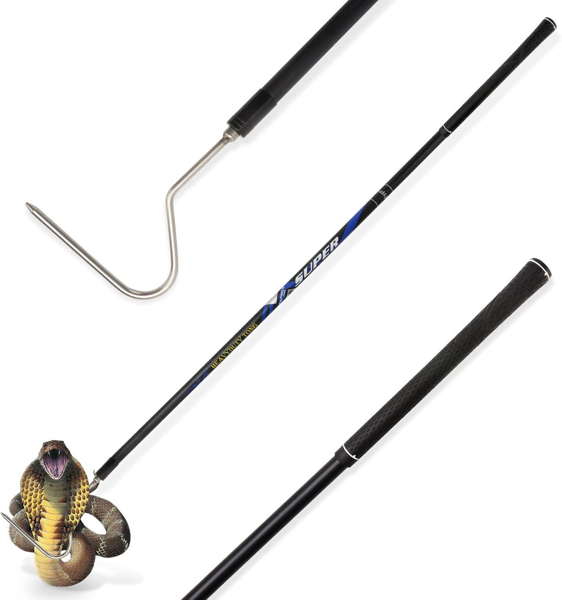44 inch Snake Hook Catcher Stick Tongs Grabber Handling Tool Kit