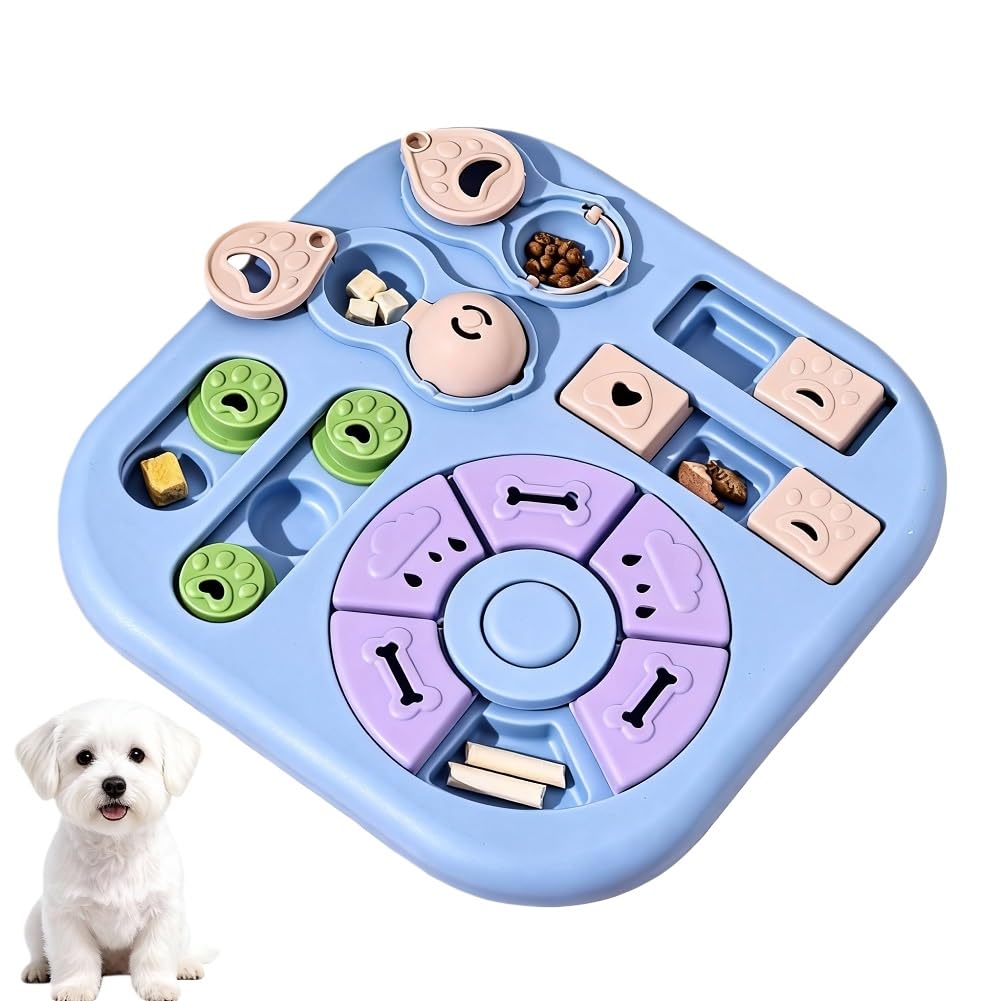 HAOYEGUOJI Interactive Cat Puzzle Toy & Treat Dispenser