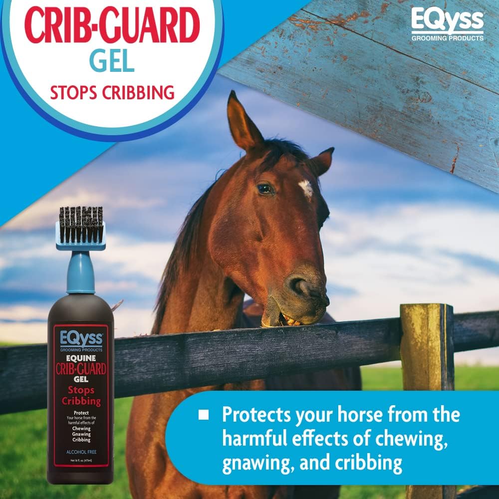 EQyss Crib Guard Horse Anti-Chewing Gel with Brush Applicator