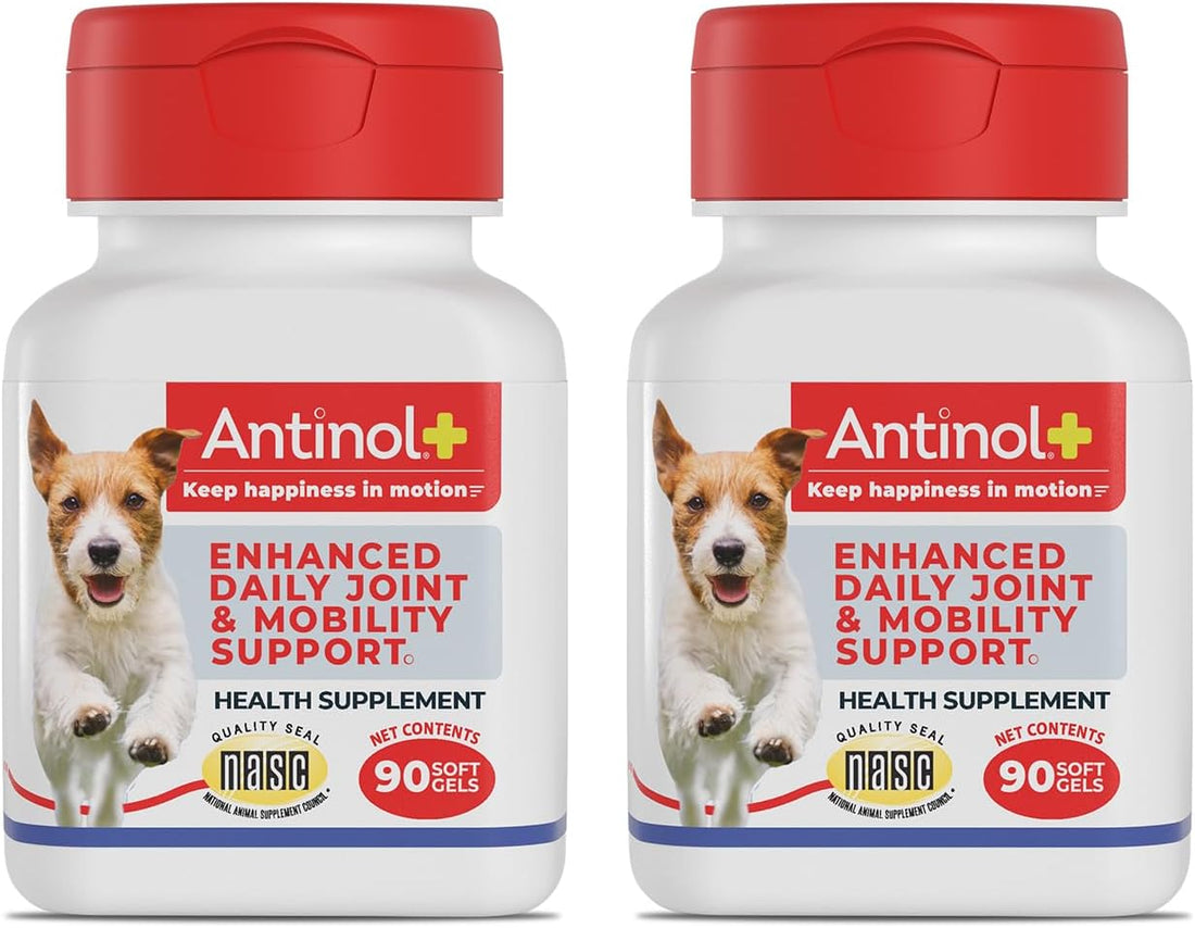 Antinol Plus Mobility Hip & Joint Supplement for Dogs, 120 Soft Gels