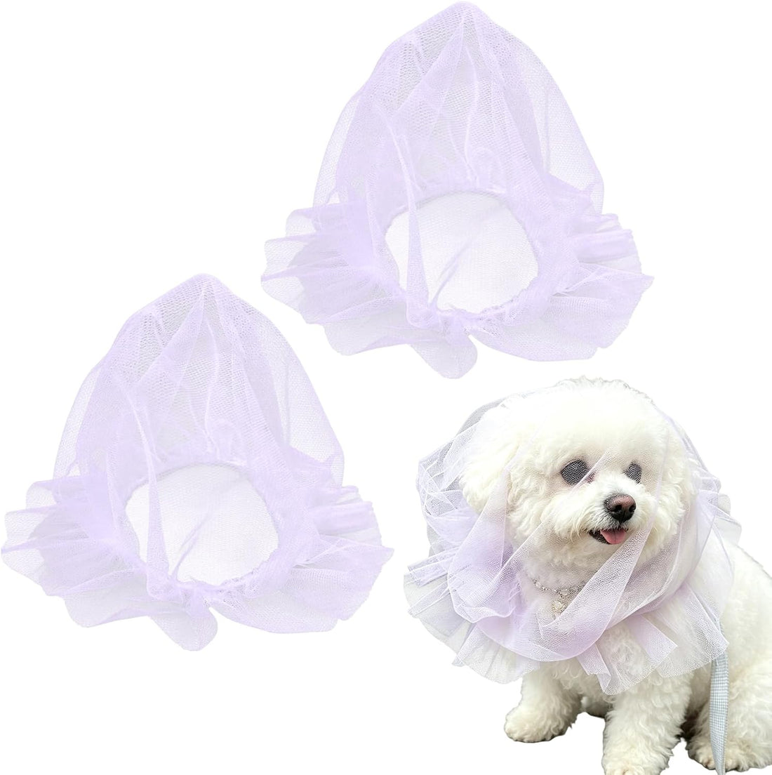 Dog Face Mesh Net, 2 Pcs Quick Release Head Cover