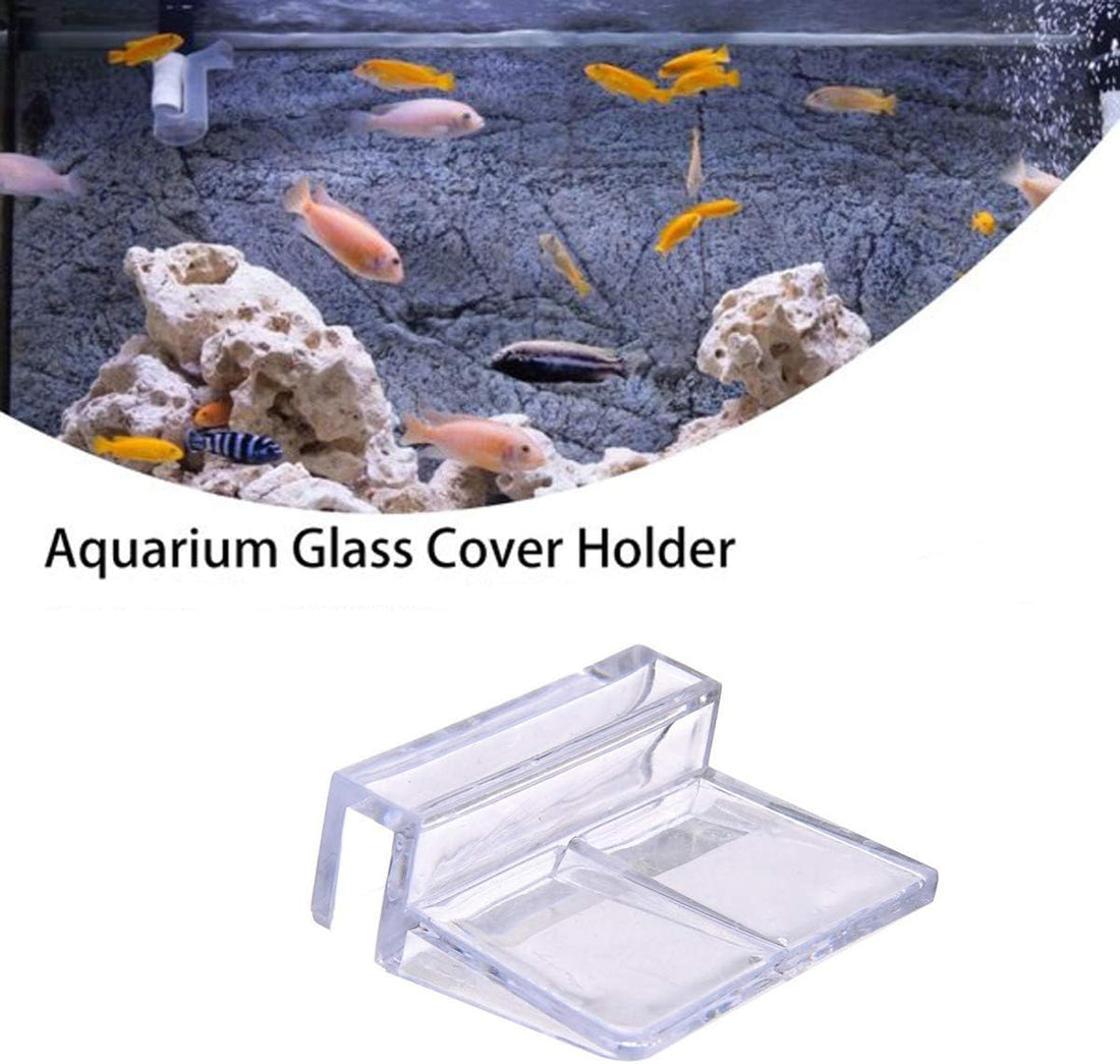 Weilan Rimless Aquarium Lid Clips 8mm Thick Acrylic 12 Pieces