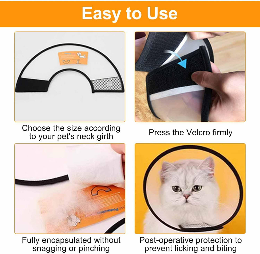 VOVIGGOL 2 Pack Cat Cones to Stop Licking