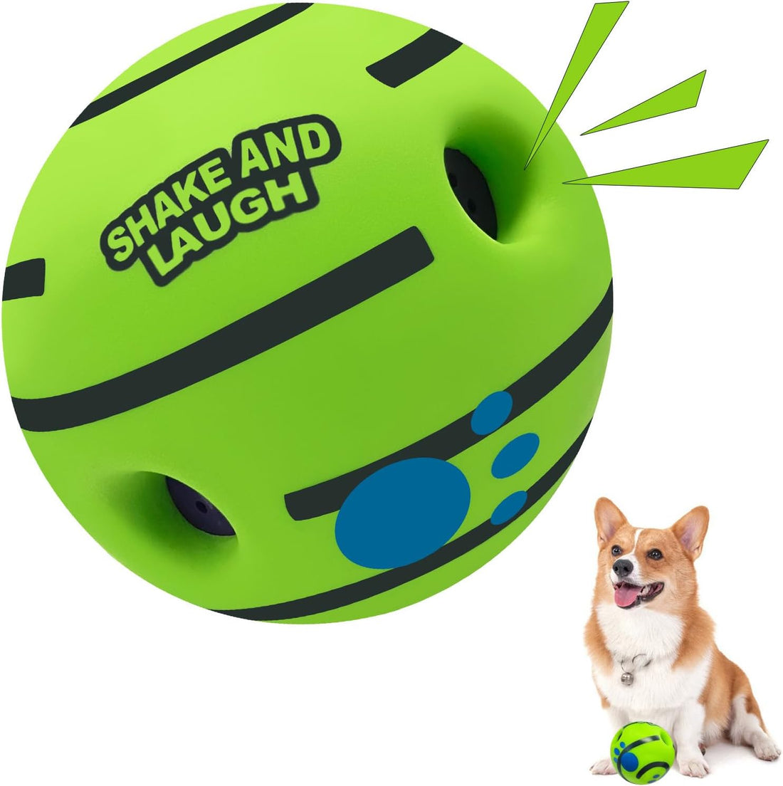 Dog Toys Ball, Interactive, M, 3.46 in (8.8 cm)
