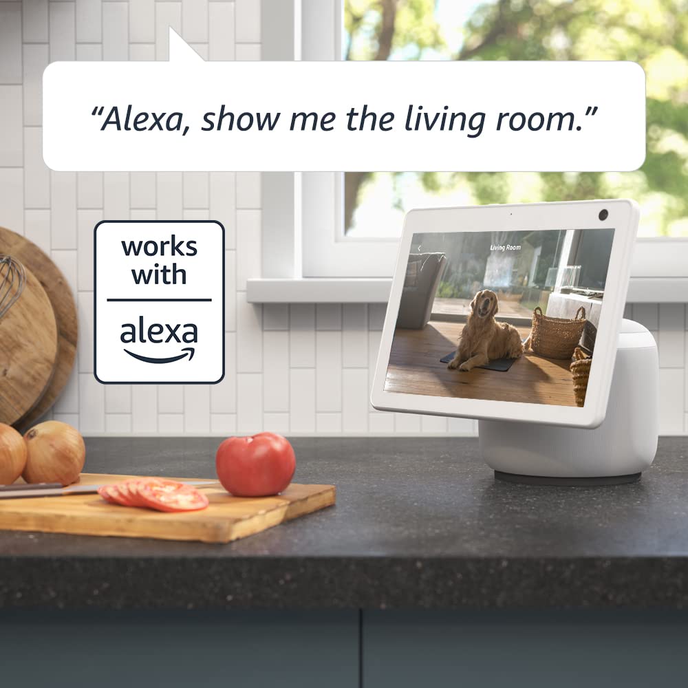 Blink Mini Pan-Tilt Camera, Rotating indoor plug-in smart security