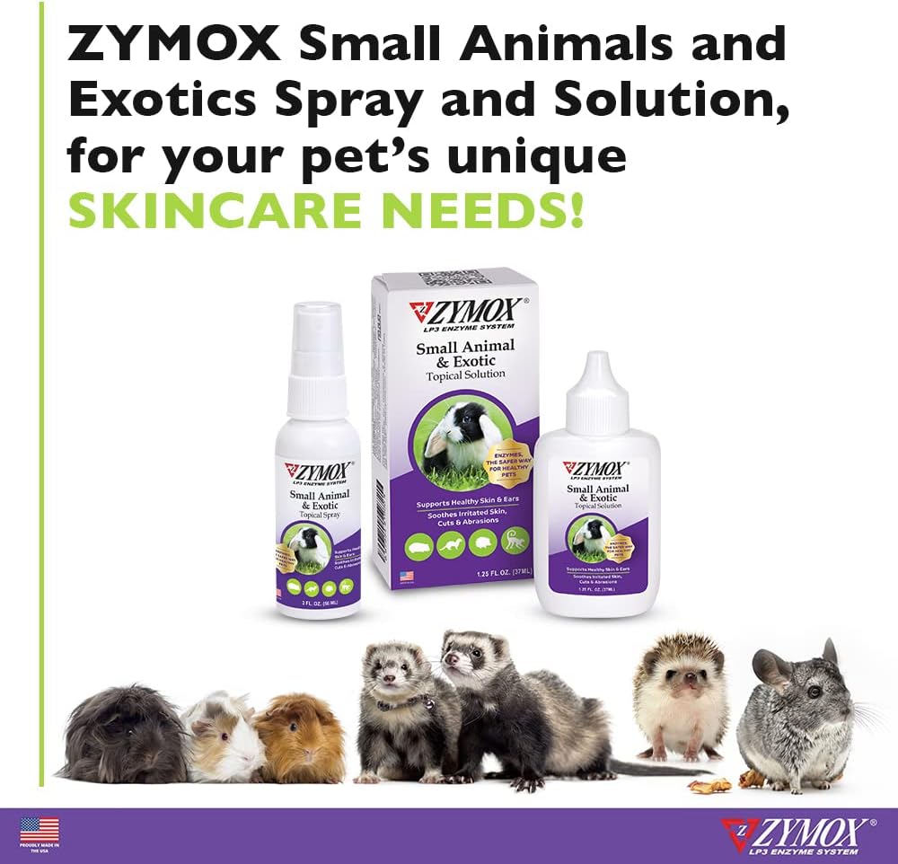 Zymox Small Animal & Exotic Topical Solution, 1.25 oz.