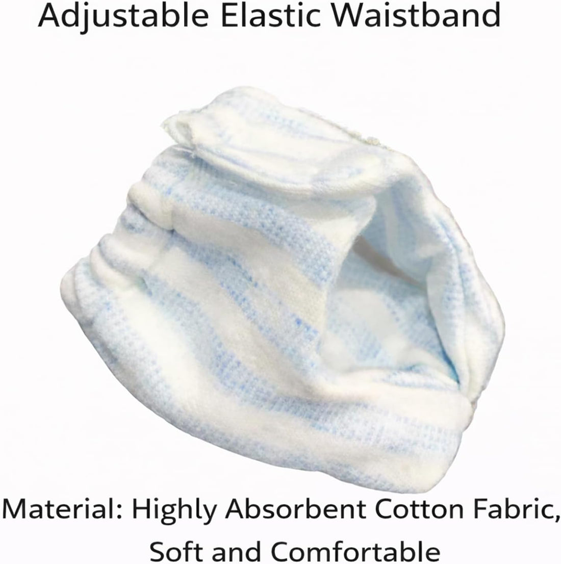 3Pcs Extra Small Squirrel Diapers Reusable (Size S, 3.9" – 6" Waist)
