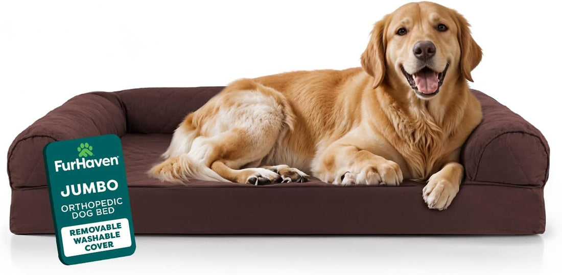 FurHaven Classic Sofa Orthopedic Dog Bed for Large Dogs