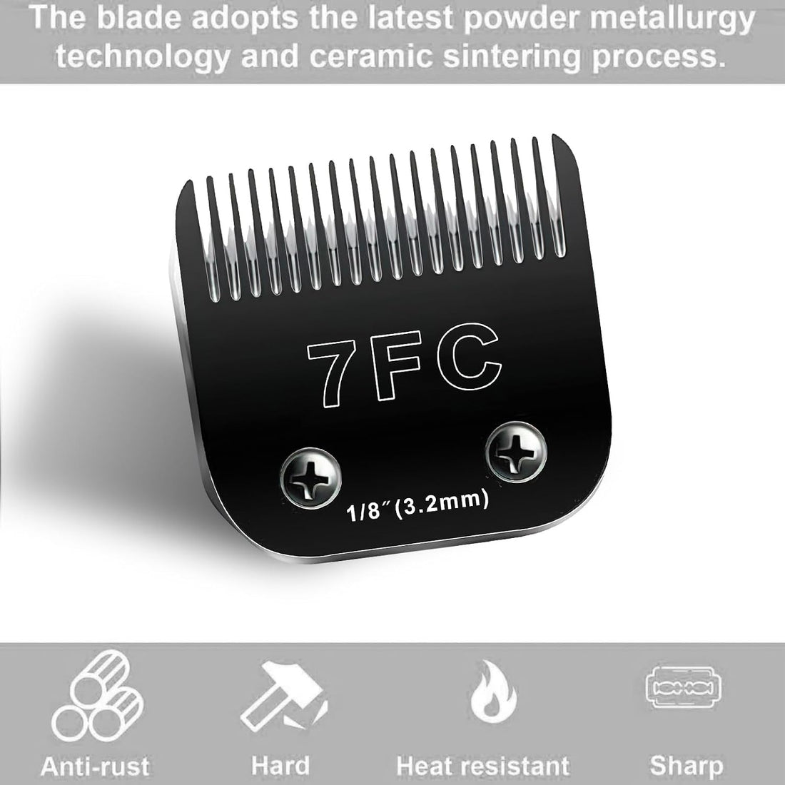 7F Blades Dog Grooming Blades Compatible with Andis/Oster A5