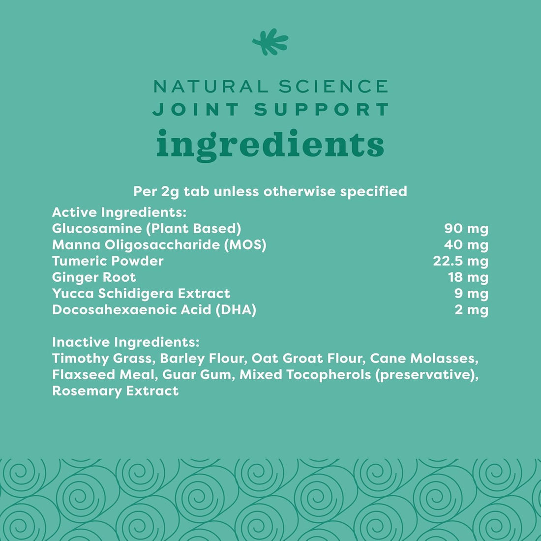 Oxbow Natural Science Joint Support Wafers for Small Pets, 4.2oz