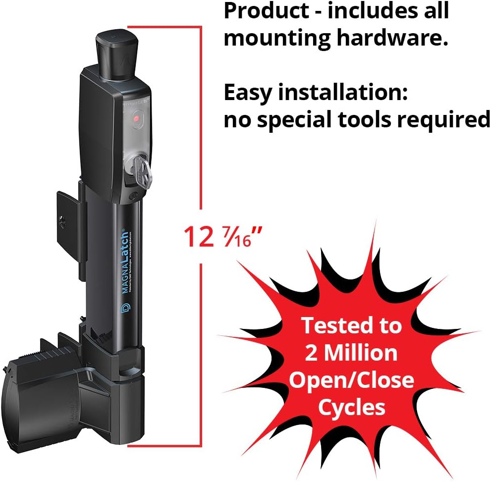 D&D Technologies ML3VPKA MagnaLatch Vertical Pull 12-inch Gate Latch