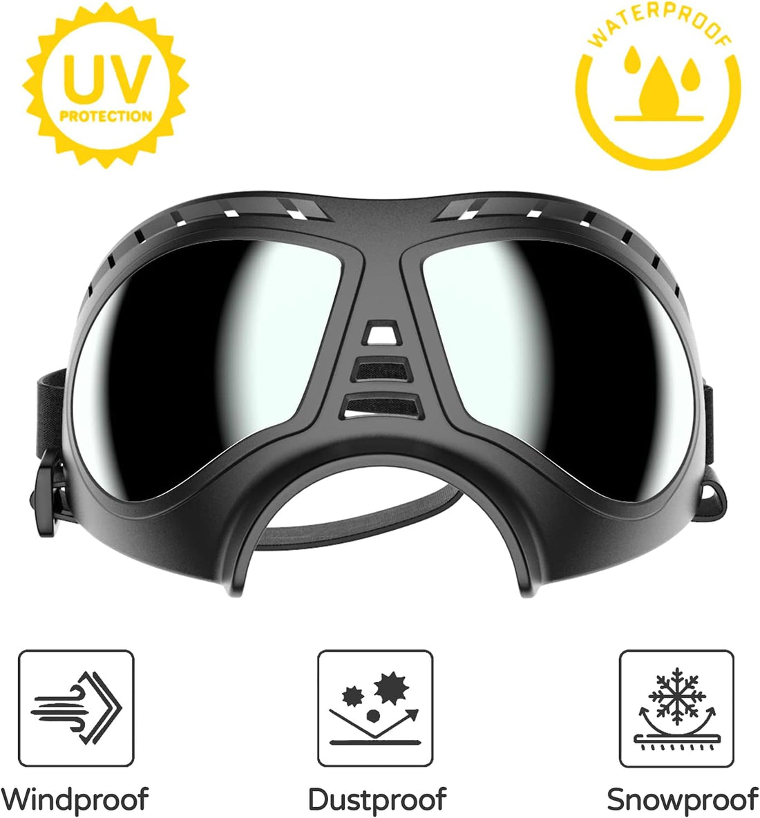 NVTED Dog Goggles Big Area Dog Sunglasses
