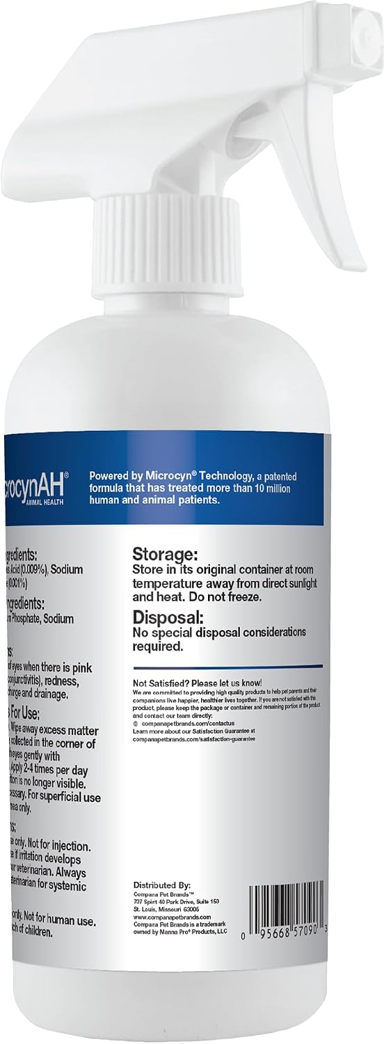 Manna Pro MicrocynAH Wound & Skin Care Spray, 16 oz
