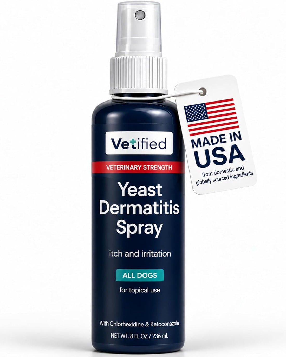 Yeast Dermatitis Treatment for Dogs - 8 Fl Oz Spray