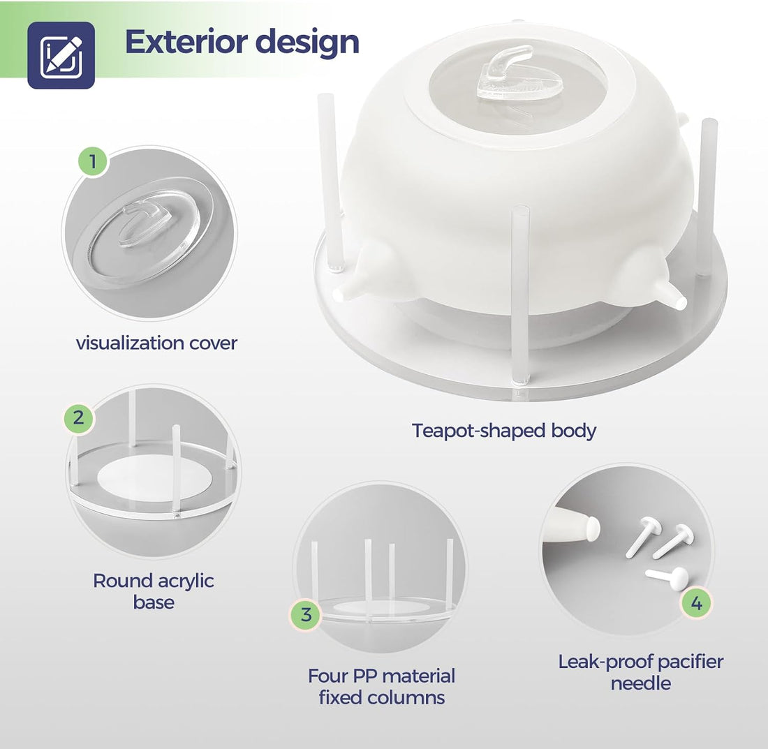 200ml Silicone Multi-Pet Milk Feeder with 4 Nipples