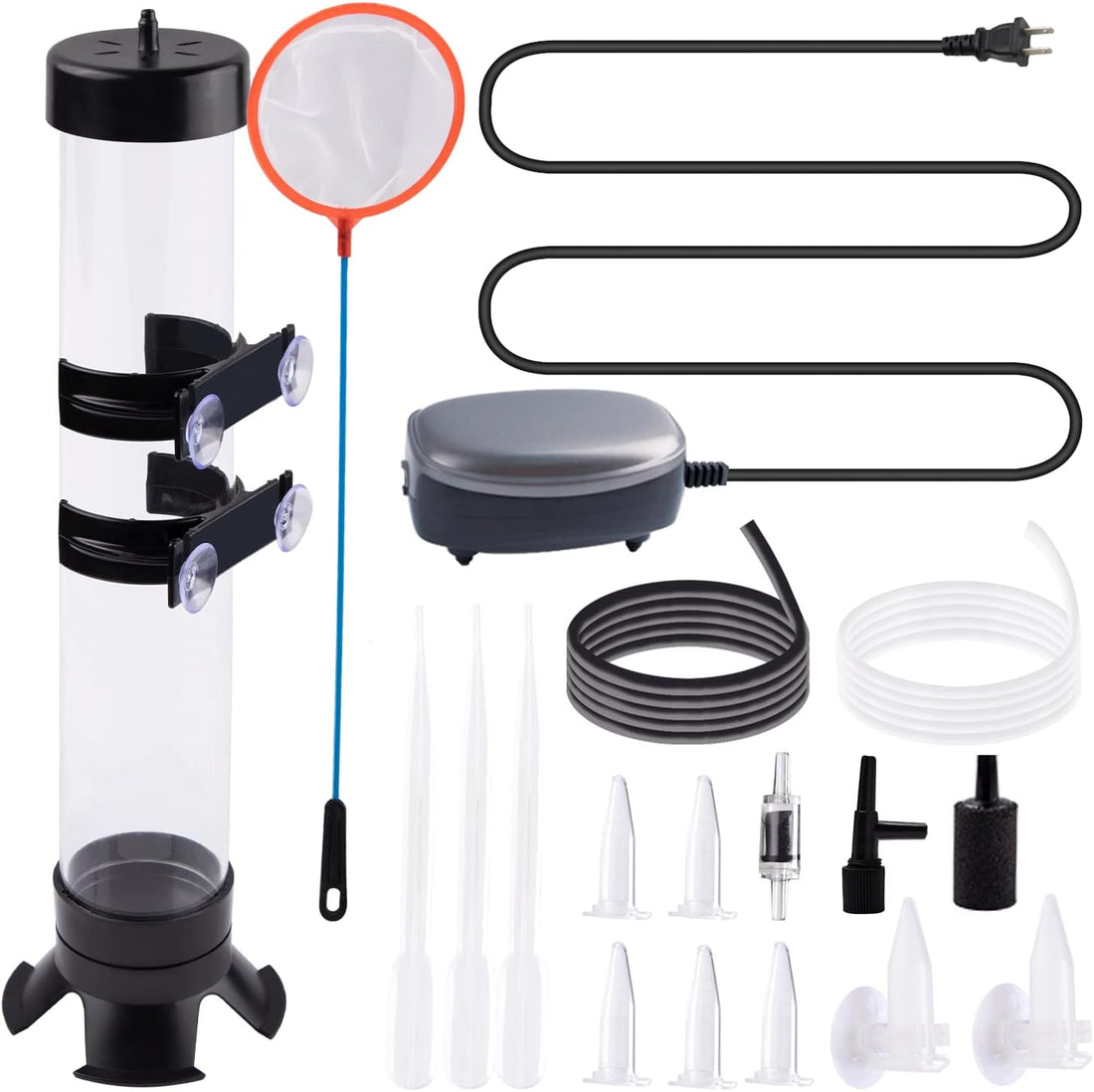 Brine Shrimp Eggs Incubator Artemia Hatchery with Silver Air Pump
