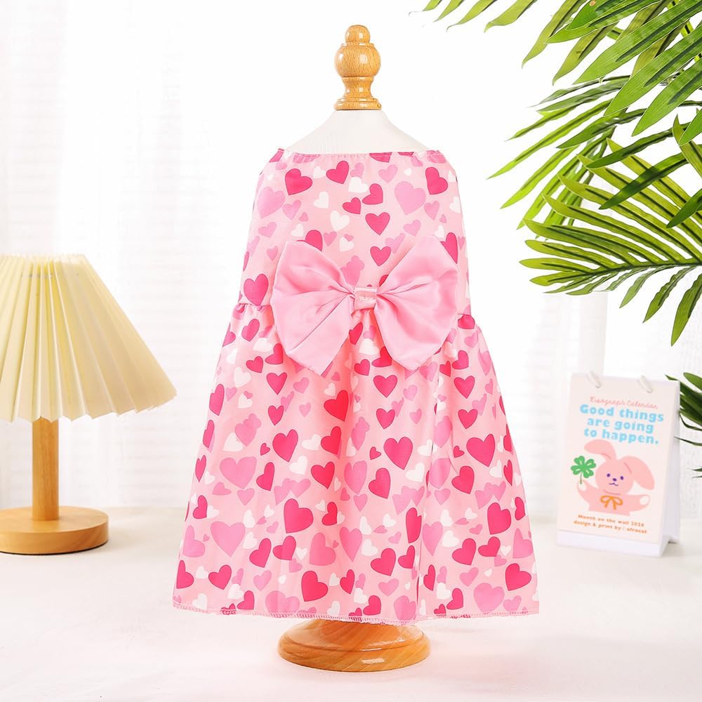 4 Pcs Dog Dress Cute Cat Dress Puppy Skirt Summer Dog Clothes Pet