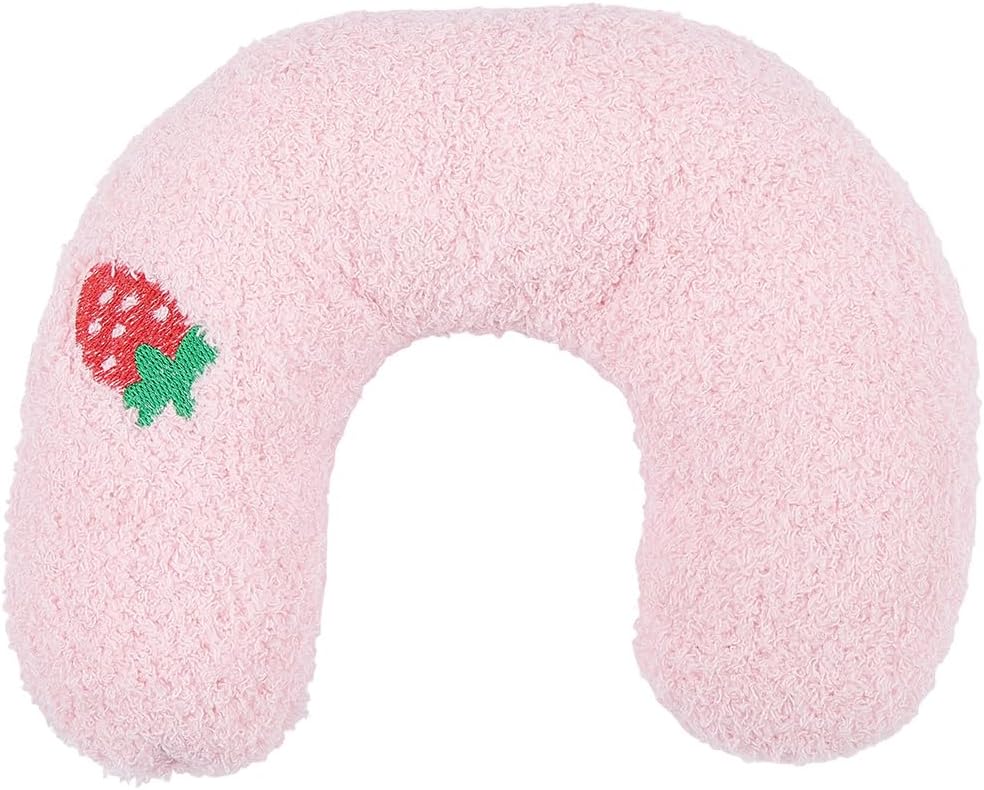 U-Shaped Calming Pillow for Cats and Dogs Yellow Cherry