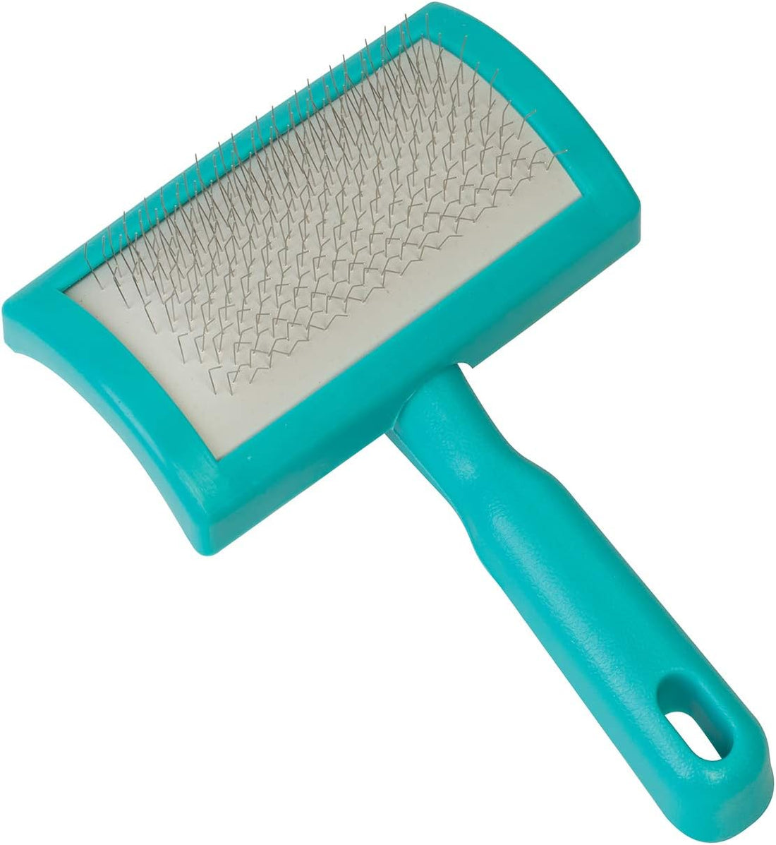 Weaver Livestock Self Cleaning Slicker Brush, Teal, Model Number