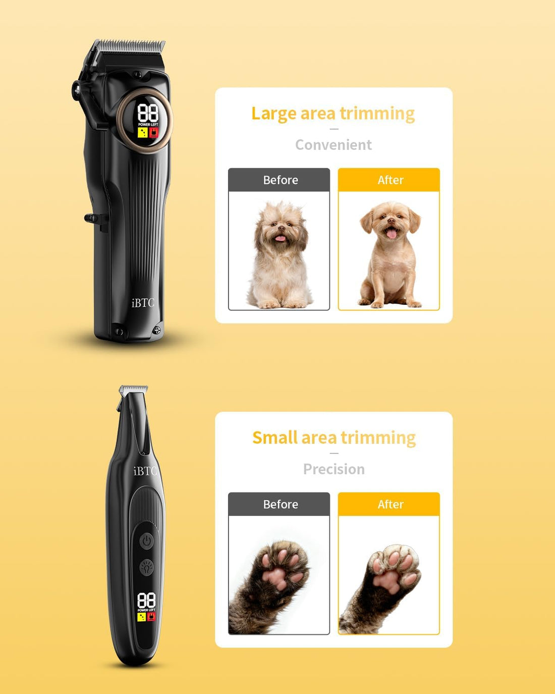 iBTC Professional Dog Grooming Clippers Kit