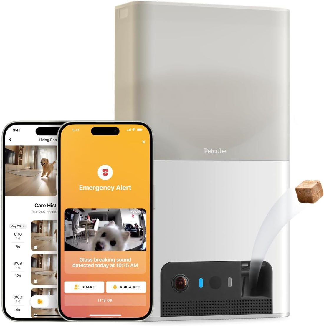 Petcube Bites 2 Lite - WiFi Pet Camera with Treat Dispenser & App