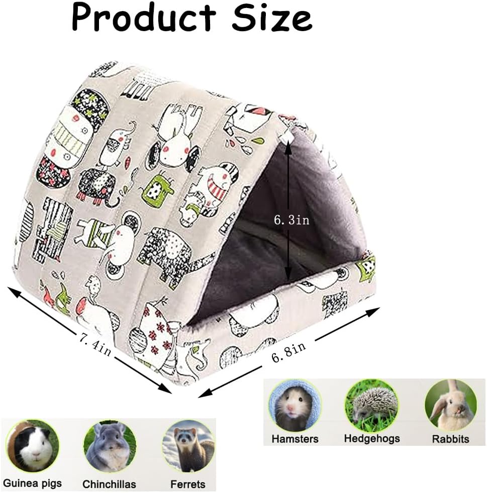 Guinea Pig Hideout Cozy Cotton Washable Tent for Small Animals