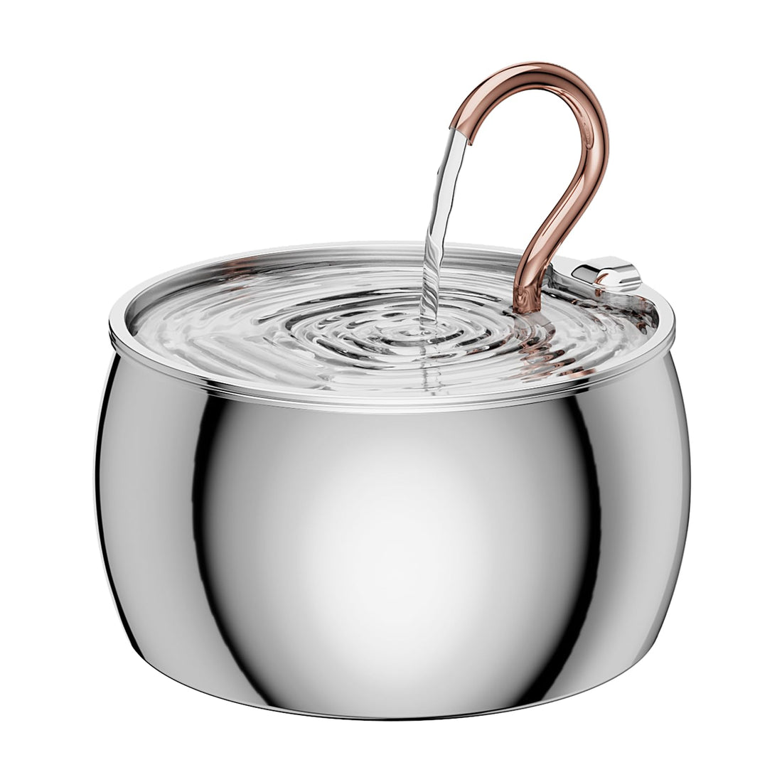 Cat Water Fountain Stainless Steel -2.5L/84oz Gooseneck Kitty Cat