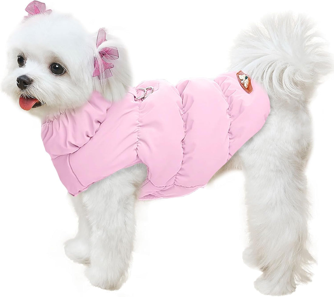ABRRLO Warm Fleece Dog Jacket Coat for Small Medium Dog Winter