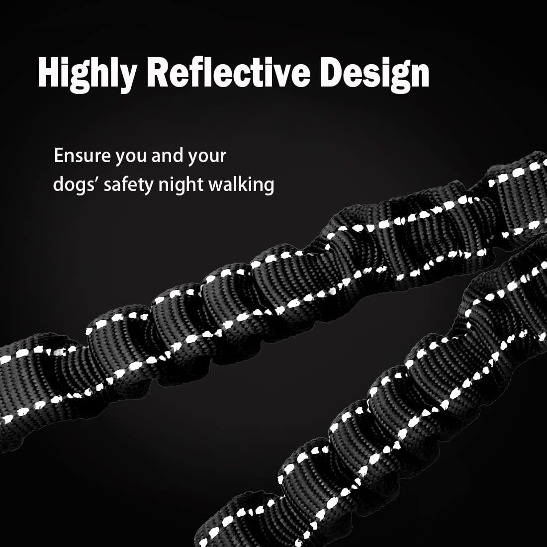 3 Way Dog Leash Coupler Heavy Duty No Pull Multiple Double Tangle