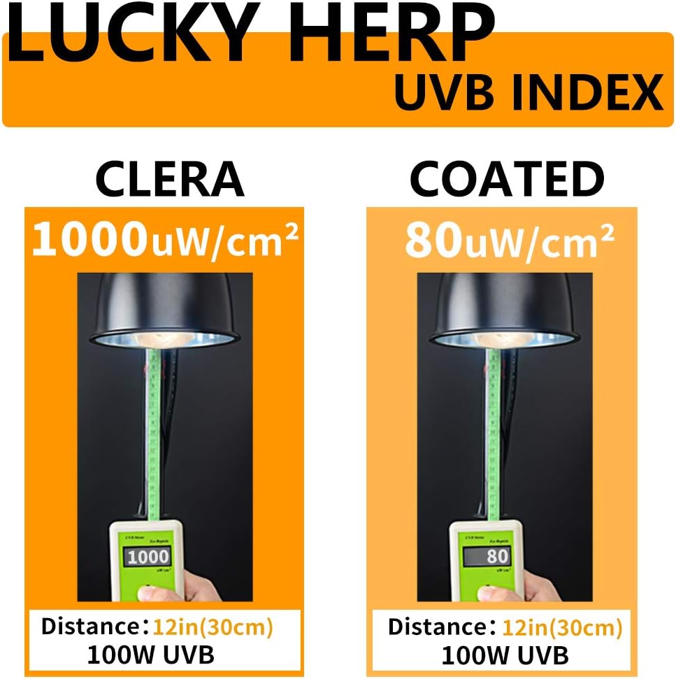 LUCKY HERP 100 Watt UVA+UVB Full Spectrum Vapor Heat Lamp Bulb