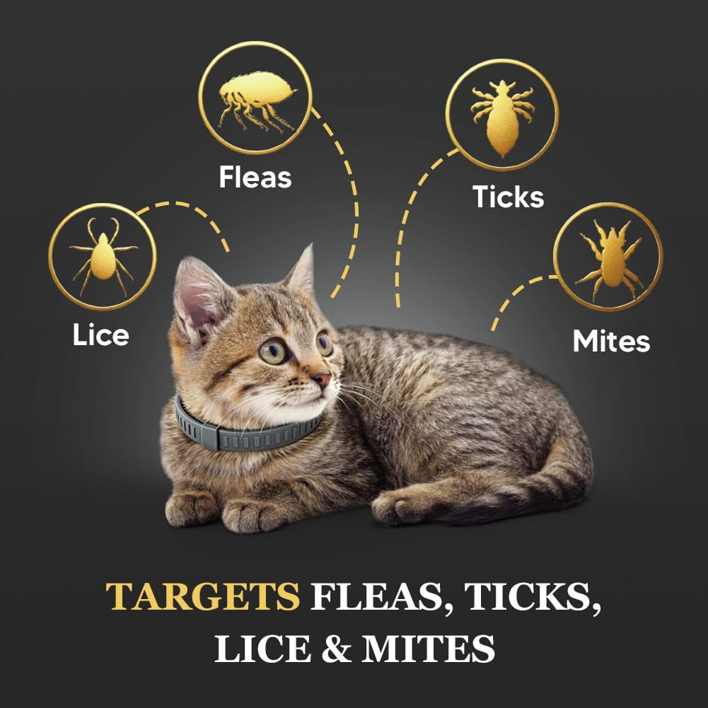 Flea Collar for Cats, Cat Flea Tick Collar, Tick Collar for Cats