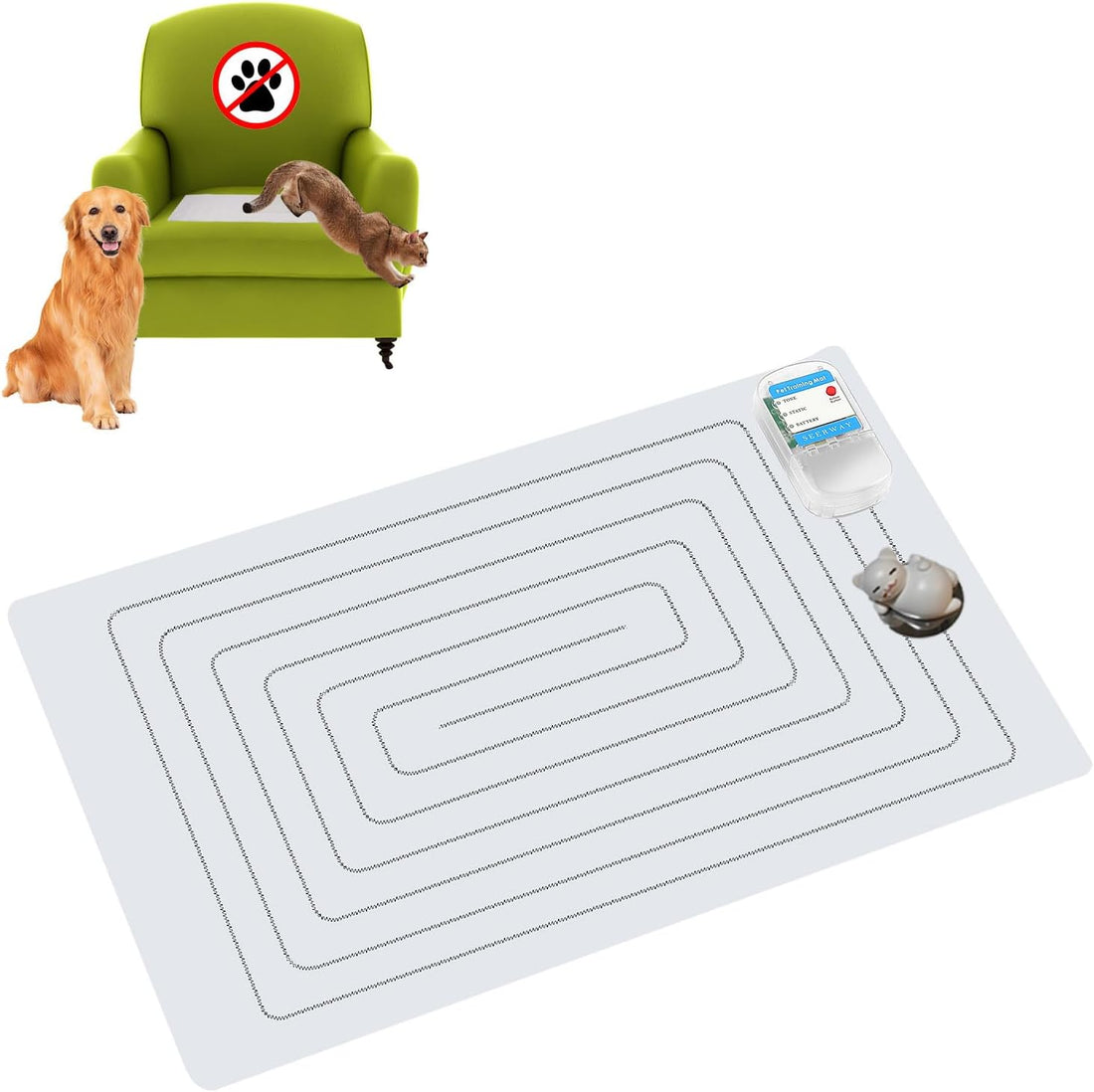 SEERWAY Scat Pet Shock Mat for Dog & Cat
