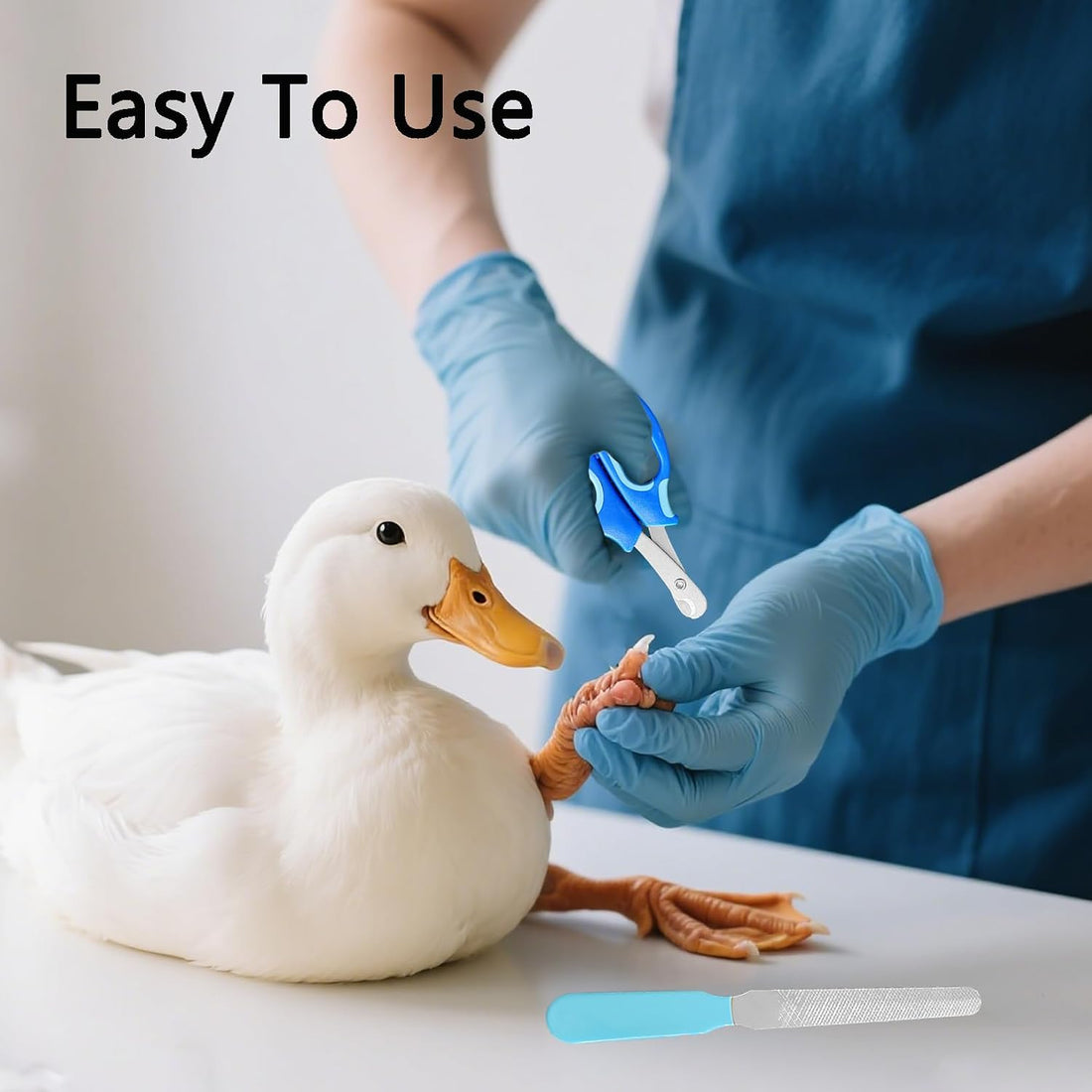 Call Duck Nail Clippers with Nail File，Stainless Steel Call Duck