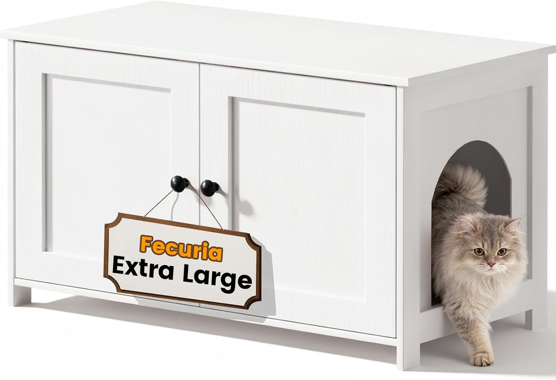 Cat Litter Box Enclosure Furniture Dog Proof